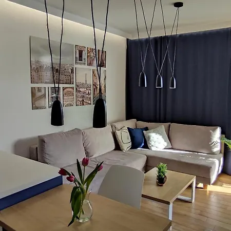 Wola Blue Modern Apartament